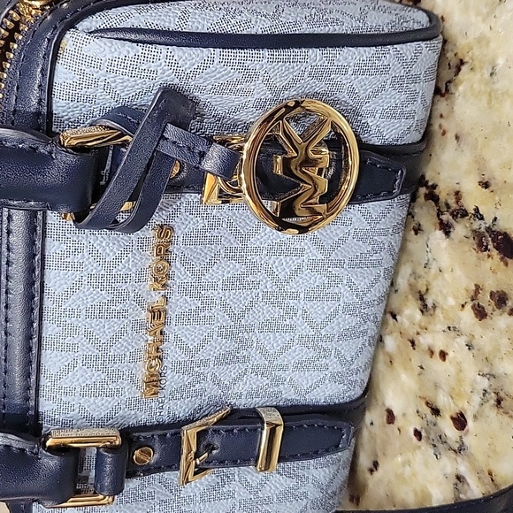 Michael Kors Blue Mini Satchel Bag - Picture 7 of 7